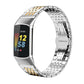 xDfind Seven-bead Solid Stainless Steel Watch Band, For Fitbit Charge 6 / 5 18mm, For Fitbit Versa 4 / 3 / Sense2 / 1 20mm, For Fitbit Charge 4 / 3 18mm