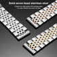 xDfind Seven-bead Solid Stainless Steel Watch Band, For Fitbit Charge 6 / 5 18mm, For Fitbit Versa 4 / 3 / Sense2 / 1 20mm, For Fitbit Charge 4 / 3 18mm