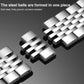 xDfind Seven-bead Solid Stainless Steel Watch Band, For Fitbit Charge 6 / 5 18mm, For Fitbit Versa 4 / 3 / Sense2 / 1 20mm, For Fitbit Charge 4 / 3 18mm