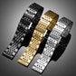 xDfind Seven-bead Solid Stainless Steel Watch Band, For Fitbit Charge 6 / 5 18mm, For Fitbit Versa 4 / 3 / Sense2 / 1 20mm, For Fitbit Charge 4 / 3 18mm