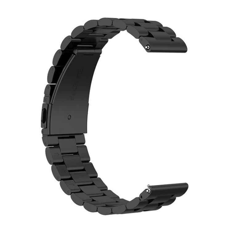 Back of a black titanium alloy watch band, showing the clasp and removable link design.