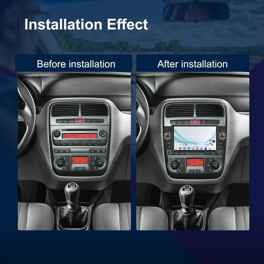 For Fiat Punto 2005-2009 Android 15 7 inch 2G+64G Car Central Control Audio Video Navigation, Standard, Standard+AHD+Microphone