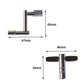 Universal drum tuning key with T-handle square socket; visible size dimensions