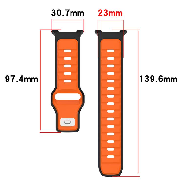 xDfind Dual Color Silicone Watch Band, For Galaxy Watch9 / 8 / 8 Classic