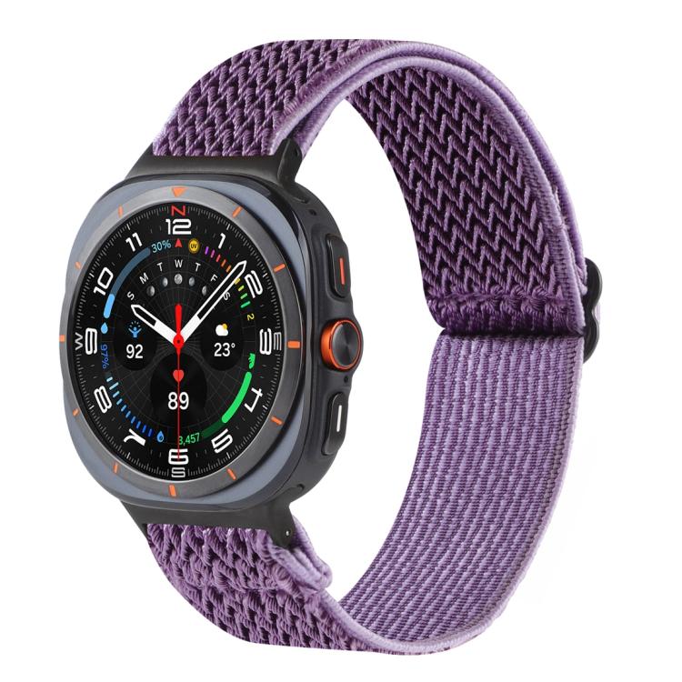 Wave Pattern Nylon Braided Watch Band, For Galaxy Watch9 / 8 / 8 Classic