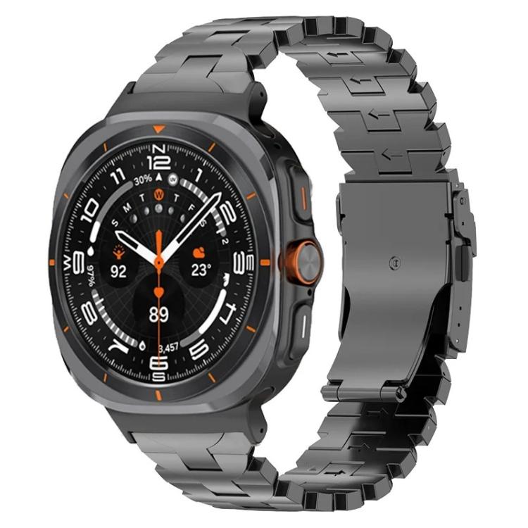 Butterfly Safety Buckle Titanium Alloy Watch Band, For Galaxy Watch9 / 8 / 8 Classic
