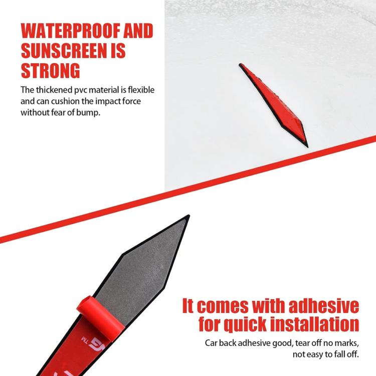 Red and black PVC car door anti-collision strip with adhesive backing for quick install