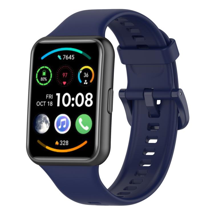 xDfind Quick Release Solid Color Silicone Watch Band, For Huawei Watch Fit 2