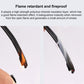 Car cigarette lighter extension cable with flame-exposed black insulated wire