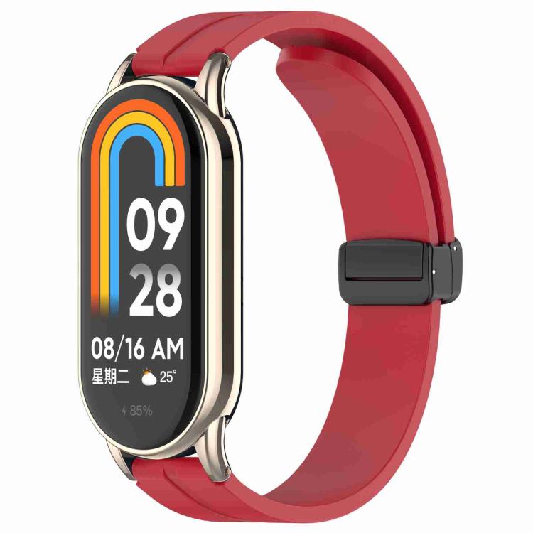 xDfind Folding Buckle Silicone Watch Band, 12mm