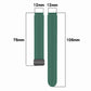 xDfind Folding Buckle Silicone Watch Band, 12mm