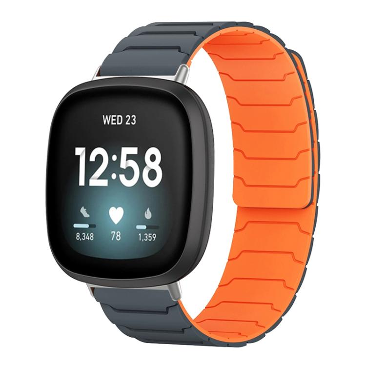 xDfind Magnetic Silicone Watch Band, For Fitbit Versa 4 / 3 / Sense 2 / Sense