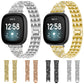 Metal watch band set shown in silver and gold, with additional gold, rose gold, black and silver bands.