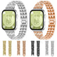 xDfind Five Beads Full Diamond Metal Watch Band, For Huawei Watch Fit4 / Fit4 Pro / Fit3