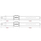 xDfind Rivet Buckle Genuine Leather Watch Band, 20mm, 22mm