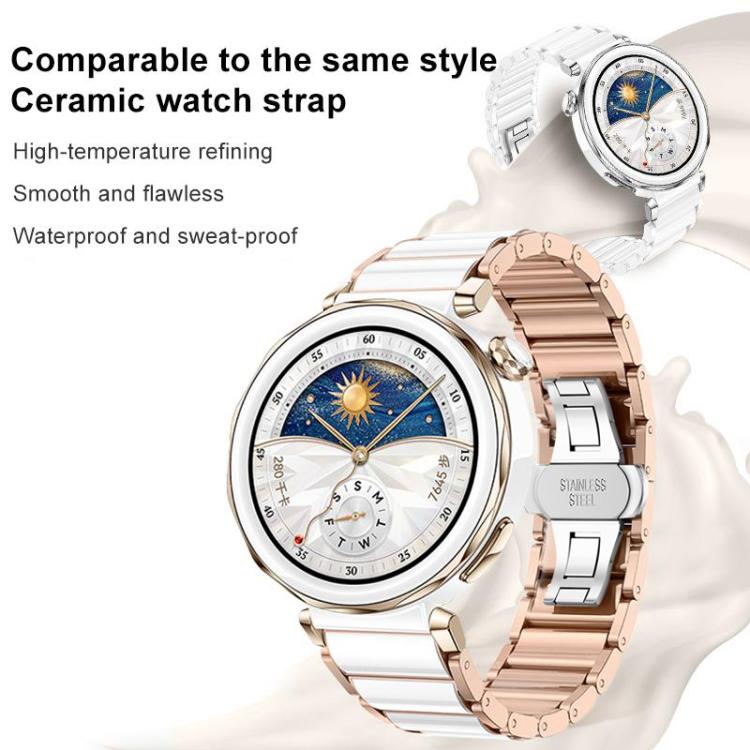 xDfind Ceramic Stainless Steel Watch Band, For Huawei Watch GT 7 41mm / GT 6 41mm