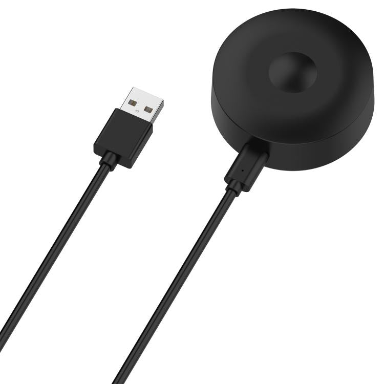 Black USB-A to Type-C charging cable with charging base puck