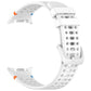 xDfind Alloy Silver Buckle Breathable Hole Silicone Watch Band, For Galaxy Watch9 / 8 / 8 Classic