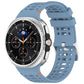 xDfind Alloy Silver Buckle Breathable Hole Silicone Watch Band, For Galaxy Watch9 / 8 / 8 Classic