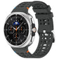 xDfind Alloy Silver Buckle Breathable Hole Silicone Watch Band, For Galaxy Watch9 / 8 / 8 Classic