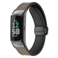 xDfind Crazy Horse Pattern Silicone Skin Magnetic Buckle Watch Band, For Fitbit Charge 5 / Charge 6