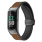 xDfind Crazy Horse Pattern Silicone Skin Magnetic Buckle Watch Band, For Fitbit Charge 5 / Charge 6