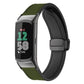 xDfind Crazy Horse Pattern Silicone Skin Magnetic Buckle Watch Band, For Fitbit Charge 5 / Charge 6