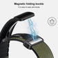 xDfind Crazy Horse Pattern Silicone Skin Magnetic Buckle Watch Band, For Fitbit Charge 5 / Charge 6