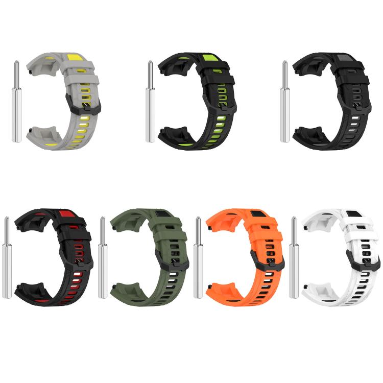 xDfind Two-color Black Buckle Silicone Watch Band, For Amazfit T-Rex 3
