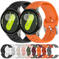 xDfind Silver Buckle Silicone Sport Watch Band, For Samsung Galaxy Watch 7 / 6 / 5 / FE