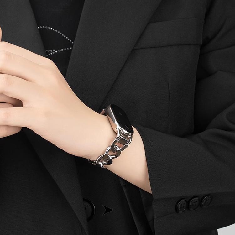xDfind Single-row Denim Chain Stainless Steel Watch Band, For Xiaomi Smart Band 11 / 10 / 9 / 8