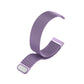 Purple magnetic Milanese watch strap for Fitbit Versa 3, with clasp shown