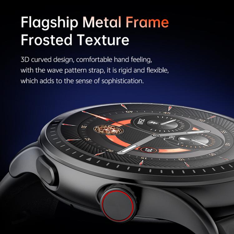 Side view of the GR3 watch showing its metal case, crown, and curved strap