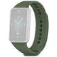 Dark green TPU sport watch band for Honor Band 9 with pale watch display