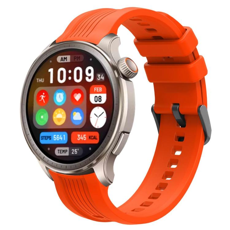 xDfind Black Buckle Silicone Watch Band, For Amazfit Balance