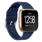 For Fitbit Versa 2 / Versa / Versa Lite xDfind Reverse Buckle Solid Color Silicone Watch Band, S, L