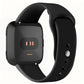 For Fitbit Versa 2 / Versa / Versa Lite xDfind Rivet Buckle Solid Color Silicone Watch Band, S, L
