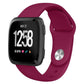 For Fitbit Versa 2 / Versa / Versa Lite xDfind Rivet Buckle Solid Color Silicone Watch Band, S, L