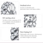 Oxidized silver 925 sterling charm bead with pave CZ stones, close-up