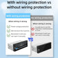 1DIN car MP5 player with wiring protection design, shown with front panel