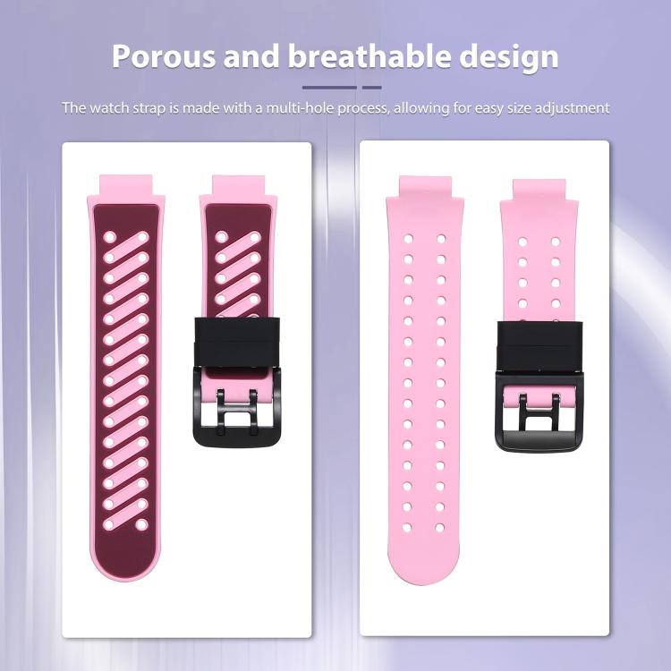 Twill Two Color Silicone Watch Band, For Imoo Watch Phone D2 / D3 / Z6 / Q5