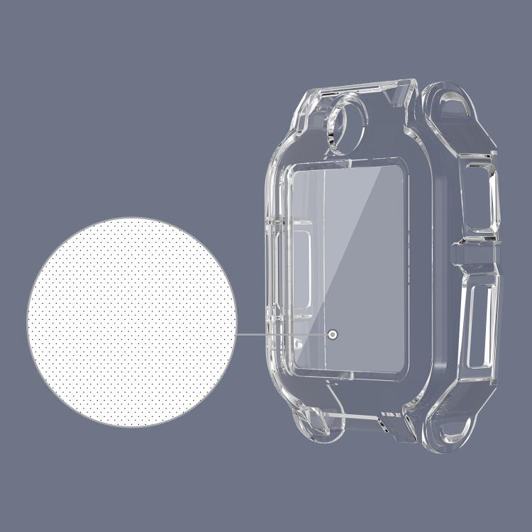 Clear watch phone protective case with integrated screen protector
