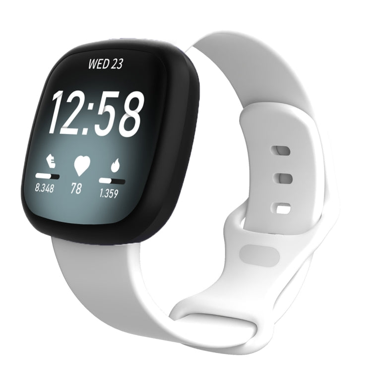 For Fitbit Versa 3 / Sense Silicone Replacement Strap Watchband, Size: L