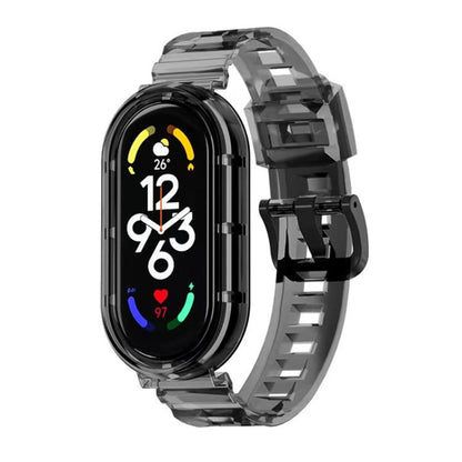xDfind Glacier Armor Integrated Cover TPU Watch Band, For Xiaomi Smart Band 11 / 10 / 9 / 8