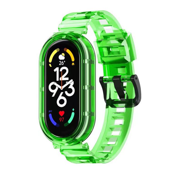 xDfind Glacier Armor Integrated Cover TPU Watch Band, For Xiaomi Smart Band 11 / 10 / 9 / 8