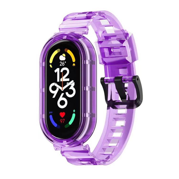 xDfind Glacier Armor Integrated Cover TPU Watch Band, For Xiaomi Smart Band 11 / 10 / 9 / 8