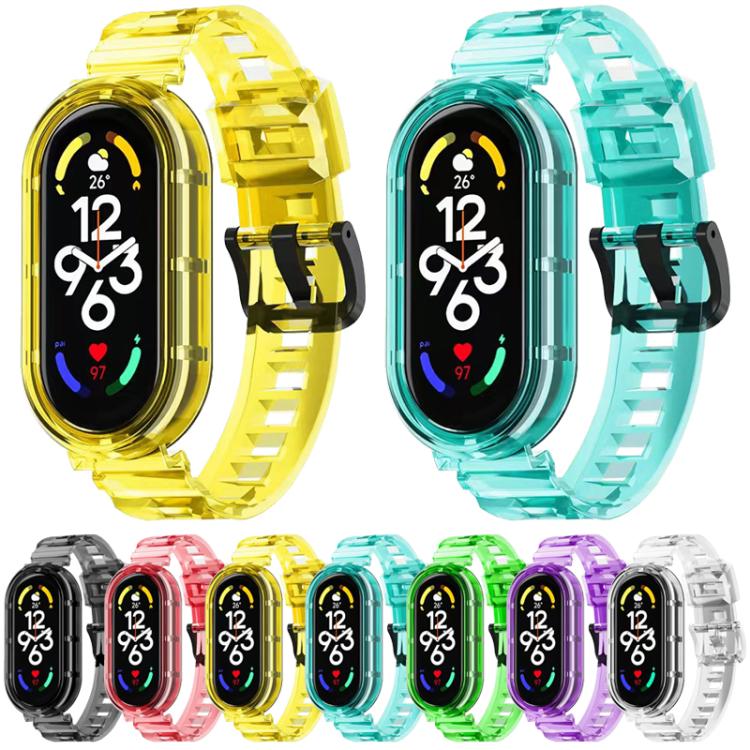 xDfind Glacier Armor Integrated Cover TPU Watch Band, For Xiaomi Smart Band 11 / 10 / 9 / 8