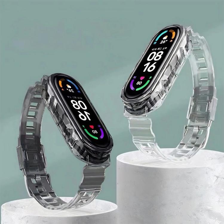 xDfind Glacier Armor Integrated Cover TPU Watch Band, For Xiaomi Smart Band 11 / 10 / 9 / 8