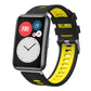 xDfind Dual Color Silver Buckle Silicone Watch Band, For Huawei Watch Fit New
