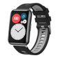 xDfind Dual Color Silver Buckle Silicone Watch Band, For Huawei Watch Fit New
